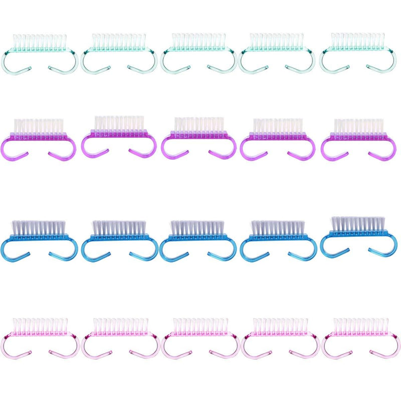 20PCS Christmas Handle Grip Nail Brush, Nail Brushes for Cleaning, Hand Fingernail Scrub Cleaning Brushes for Toes and Nails, Pedicure Brushes with Soft Bristle for Manicure Pedicure Women Kids Multi-colored-20PCS - BeesActive Australia