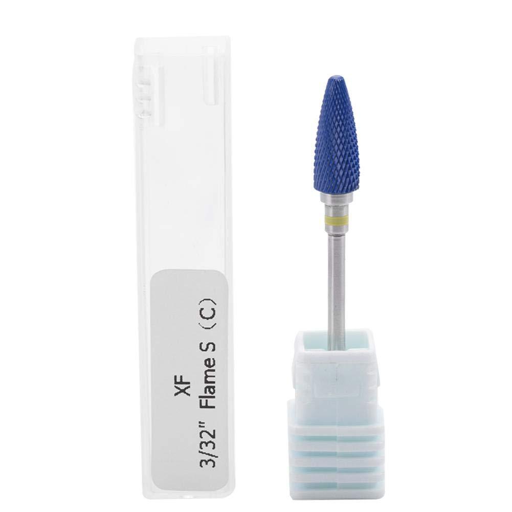 Nail Drill Bits, Tungsten Steel Nail Drill Head, Ceramic Cylinder Shape Grinding Head Nail Drill Bit for Nail Polishing Manicure Tools (20ST) 20ST - BeesActive Australia