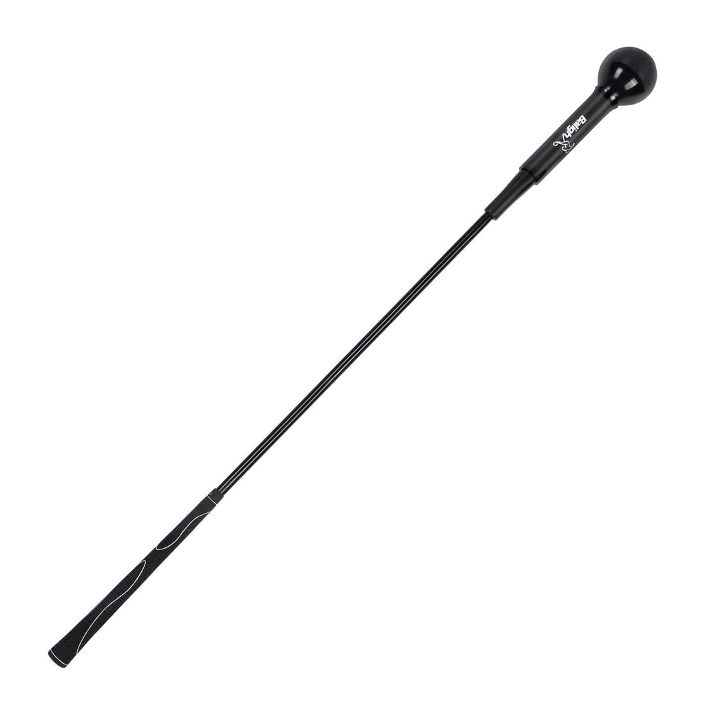 Greatlizard Golf Swing Trainer Training Aid Swing Trainer Golf Practice Warm-Up Stick for Strength Flexibility and Tempo Training Black 40 Inches - BeesActive Australia