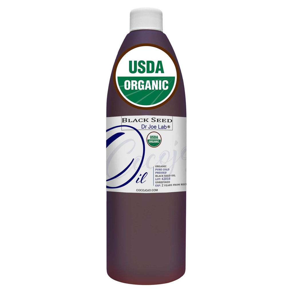 Black Seed Oil 16 oz - USDA Certified Organic - 100% Pure Natural Cold Pressed Unrefined Extra Virgin Black Cumin Seed Oil - Therapeutic Grade A Black Seed Oil Organic Cold Pressed - BeesActive Australia
