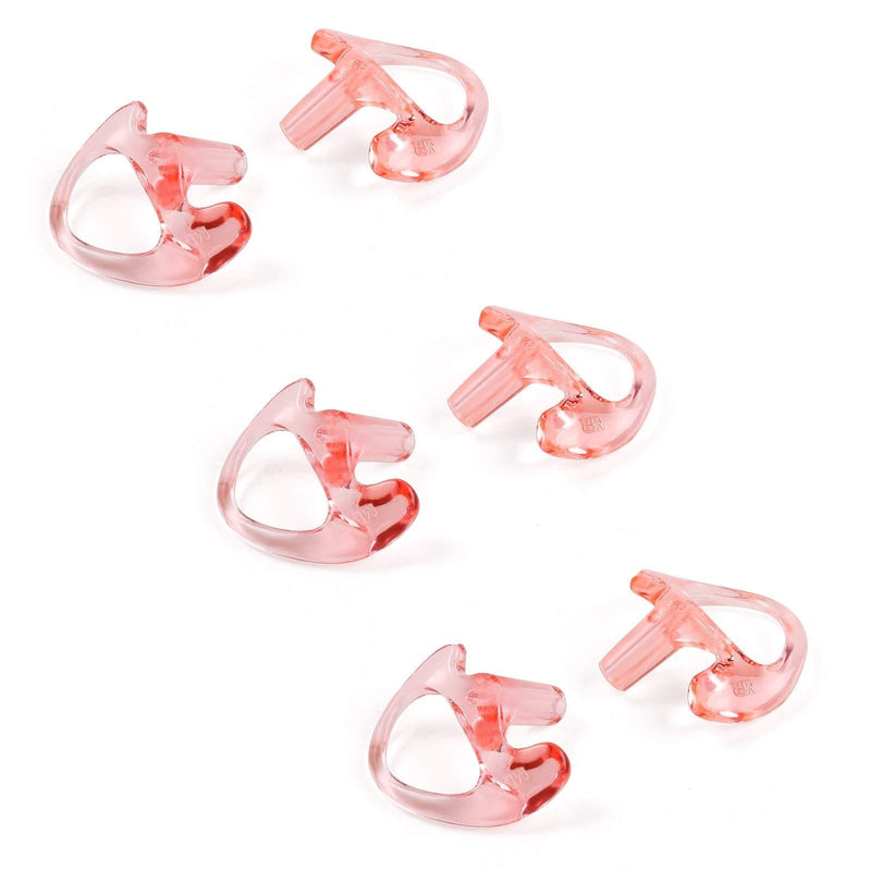 COMMIXC Ergonomically Replaceable Silicone Gel Earplug Medium Size Earmold for Air Acoustic Coil Tube Two-Way Radio Earpieces (3 Pairs) Medium (3 pairs) - BeesActive Australia