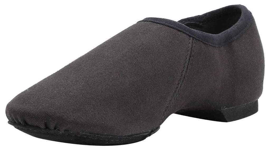 Linodes Stretch Canvas Upper Jazz Shoe Slip-on Dance Shoes for Girls and Boys (Toddler/Little Kid/Big Kid) 1 Little Kid Black (Stretch Canvas) - BeesActive Australia