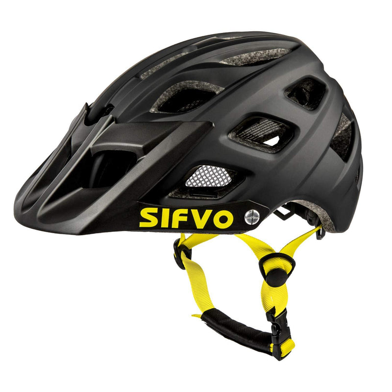 SIFVO Youth Bike Helmet MTB Bicycle Cycling Helmet ,Universal Youth (54-57 cm) Black - BeesActive Australia