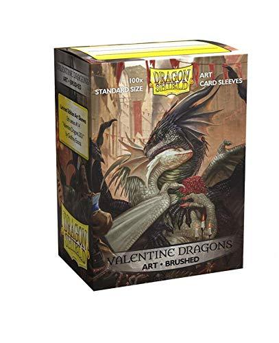Dragon Shield: Deck Protector: Art: Brushed: Valentine Dragon 2021 (100) - BeesActive Australia
