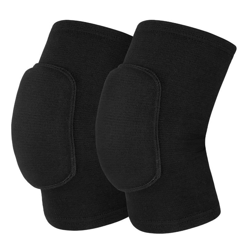 Mclako Knee Pads Knee Guards, Soft Breathable Knee Pads for Men Women Kids Knees Protective, Knee Braces for Volleyball Football Dance Yoga Tennis Running cycling Full Black(M) Medium - BeesActive Australia