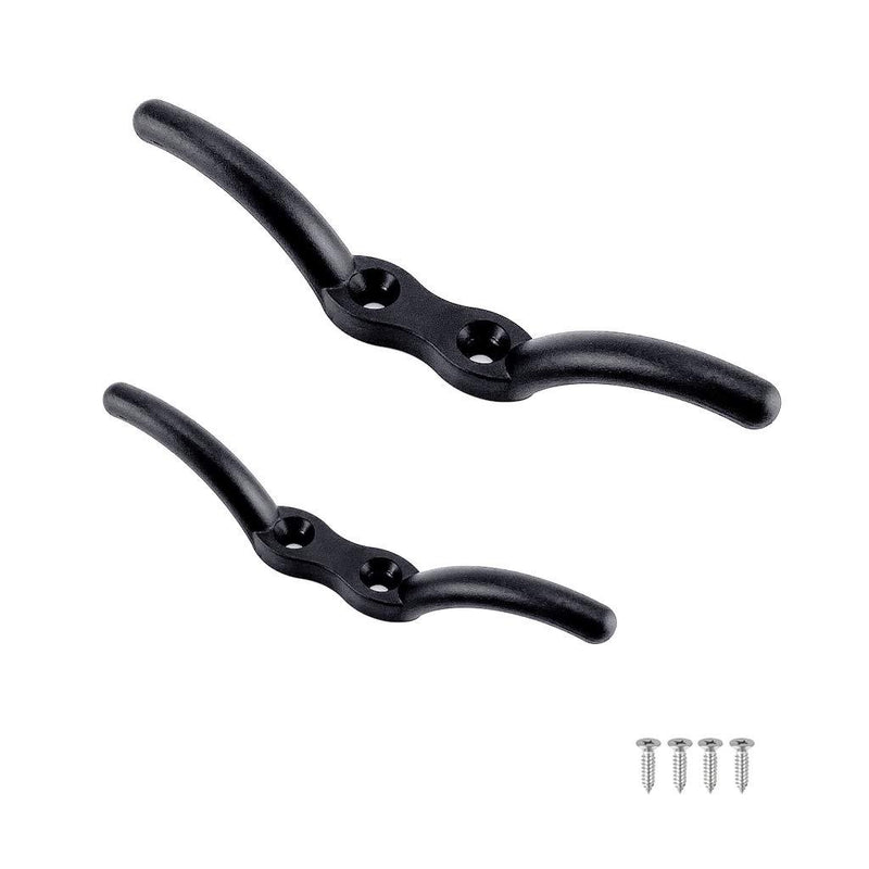 VTurboWay 2 Pack Nylon Black Rope Cleat 6" Marine Grade - BeesActive Australia