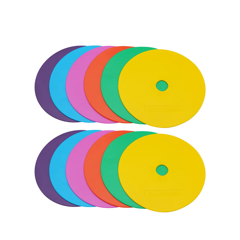 Eco Walker 6inch Non-Skid Flat Cone Spot Markers for Sports Speed Agility Training With hole - BeesActive Australia