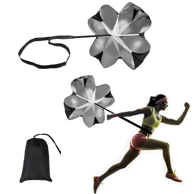 "N/A" SooGree Running Parachute Speed Training 56 inch Speed Training Resistance Parachute for Kids Youth and Adults Weight Bearing Running and Fitness Core Strength Training 1 Umbrella - BeesActive Australia