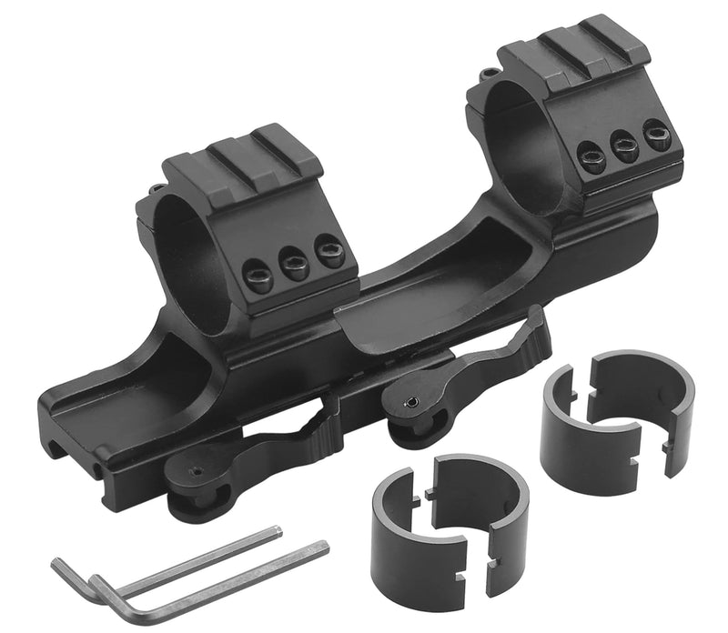 Atom Optics Scope Mounts Rings 1inch / 30mm QD Cam Locks Quick Release Cantilever Picatinny Weaver 20mm Rail Hunting - BeesActive Australia