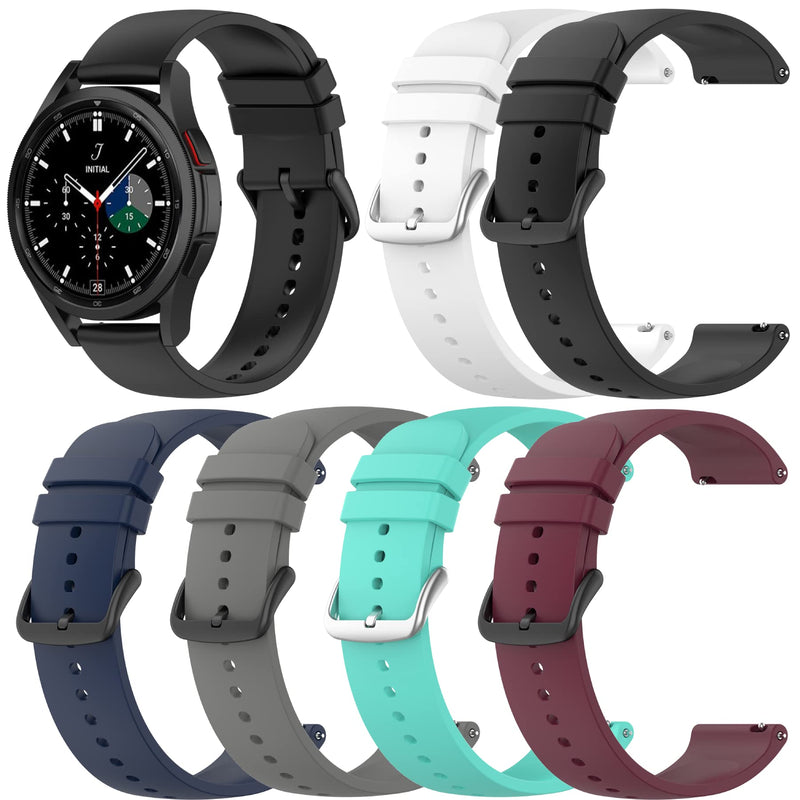 ECSEM Silicone Bands Compatible with suinsist AK26,Watch Bands for Women Men,Wristbands Adjustable Replacement Bands Strap for suinsist AK26 6PACKS - BeesActive Australia