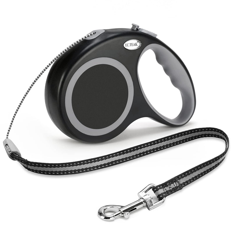 EC.TEAK Retractable Dog Leash, 26 Feet/ 16 Feet Dog Walking Leash for Medium Large Dogs up to 77 lbs/ 110 lbs, Heavy Duty No Tangle, Large 26 FT (≤110 lbs) Black - BeesActive Australia