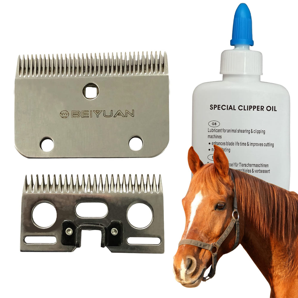 My Animal Command Replacement Beiyuan Blades for MAC400 Horse Clipper (34/24 Tooth) 2mm Cutting Length for Horses Cattle & Livestock. Compatible with Some Lister Machines - BeesActive Australia