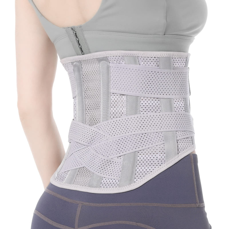 EGJoey Breathable Back Brace for Lower Back Pain Women and Men - Back Support Belt for Women, Relieve Lower Back Pain and Improve Posture with Comfort, Back Pain Relief Products, Posture Corrector X-Large White - BeesActive Australia