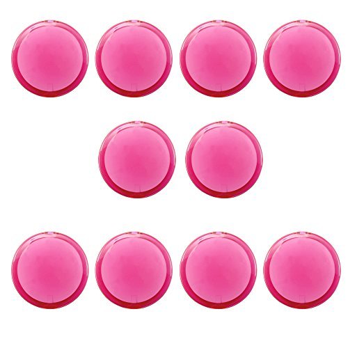 eBuyGB Ladies Handbag Cosmetic Double Sided Magnifying Compact Vanity Mirror, Pink, Pack of 10 - BeesActive Australia