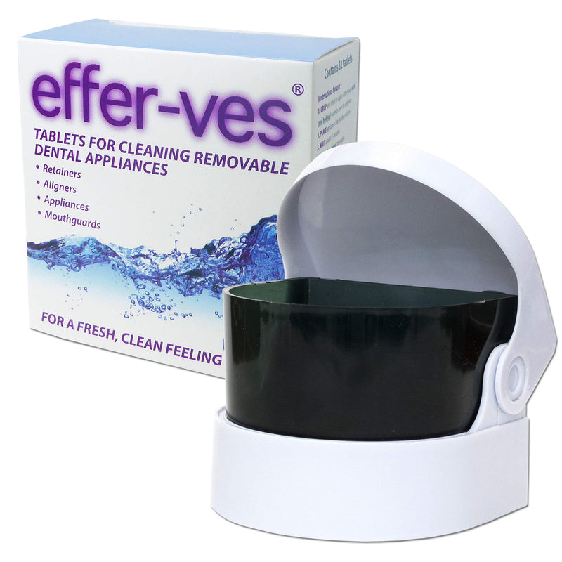 Effer-VES & Sonic Cleaner ~ Box of 32 Cleaning Tablets (with 2 AA Batteries) with 2 AA Batteries - BeesActive Australia