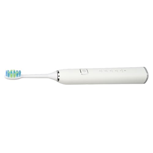 Electric Toothbrush Rechargeable 5 Modes IPX7 Powerful Motor for Adults Kids White
