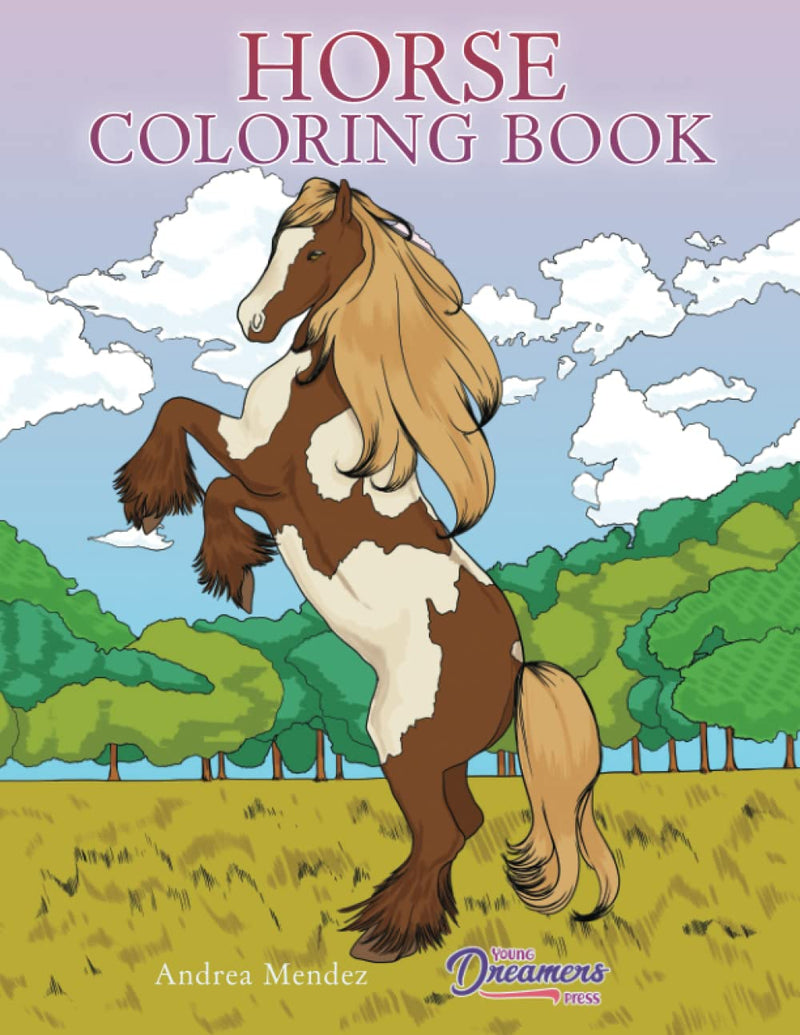 Horse Coloring Book: For Kids Ages 9-12 (Young Dreamers Coloring Books) - BeesActive Australia