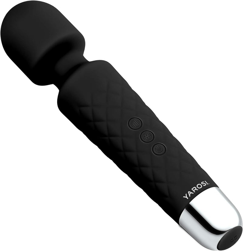 Yarosi Micro Personal Massage Wand Smallest Strongest Handheld Cordless Massager, Strong Powerful Compact Perfect For Travel, Magic Stress Away, All Body Back Legs Hand Pains Sports Recovery