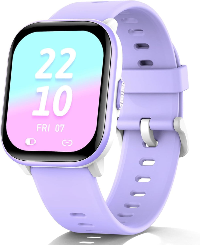 Butele Kids Smart Watch Girls Boys, Smart Girls Watch for Kids Smart Watch Gifts for 4-16 Years Old with Sleep Mode Multiple Sports Modes Pedometer Birthday Gift for Boys Girls (Purple) Purple