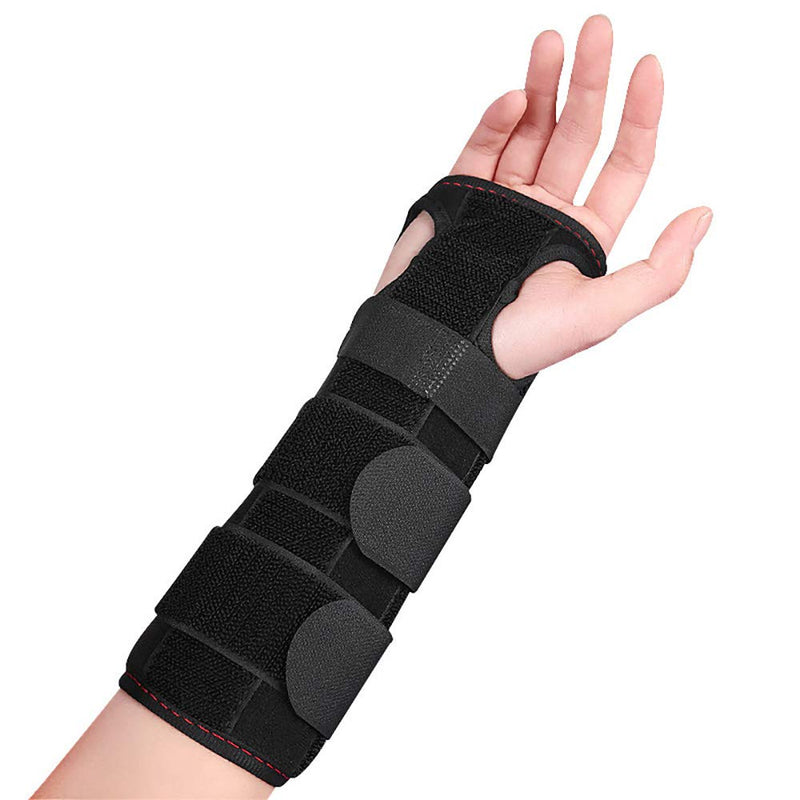 Carpal Tunnel Wrist Brace Support with 2 Straps and Metal Splint Stabilizer - Helps Relieve Tendinitis Arthritis Carpal Tunnel Pain - Reduces Recovery Time for Men Women - Right (L/XL) L/XL (Pack of 1) Right Hand - BeesActive Australia