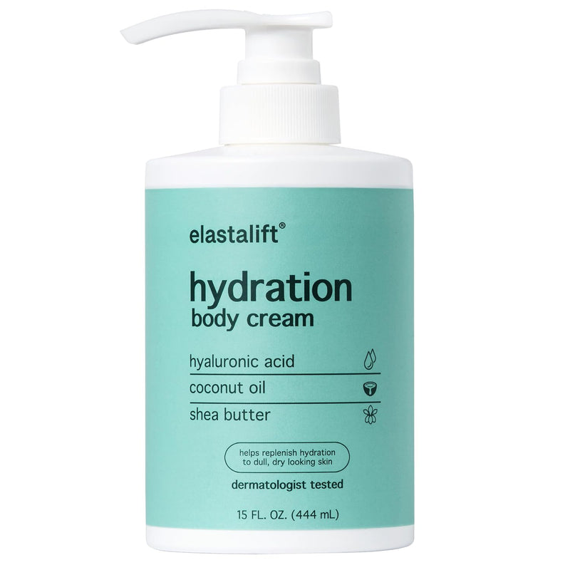 Elastalift Hyaluronic Acid Moisturizer Body Lotion | Anti Aging Skin Care Body Cream & Face Lotion Diminishes Look Of Wrinkles, Sagging Skin, Crepey Skin, Cellulite, Stretch Marks, Dry Skin, 15 Fl Oz 15 Fl Oz (Pack of 1) Hyaluronic Acid Body Lotion