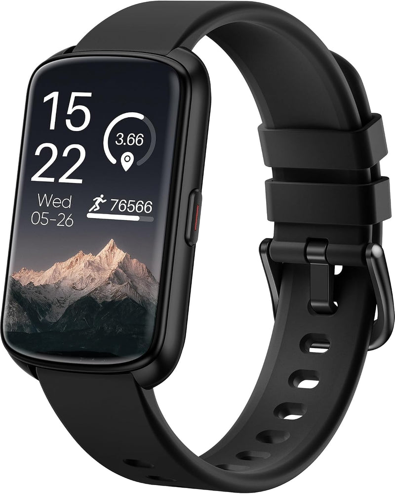 Parsonver 5ATM Waterproof Fitness Tracker, Swimming Smart Watch with Step Counter, Stopwatch, Pedometer, 24/7 Heart Rate/Blood Oxygen/Sleep Monitor, 110+ Sport Modes Fitness watch for Women Men, Black 1.47"