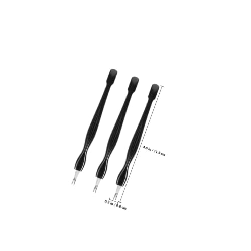 MERRYHAPY 10 pcs Stainless Steel Cuticle Pusher Nail Cuticle Remover Tool Dead Skin Remover Nail Pusher Tool for Cleaning Manicure Supplies Home and Salon Use