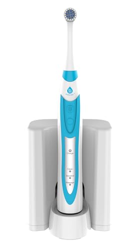 Pursonic S330 Deluxe Electric Toothbrush - Ultra Whitening Oscillating Rechargeable Battery Toothbrush for Adults with Dock Charger & 12 Brush Heads (Value Pack) (White)