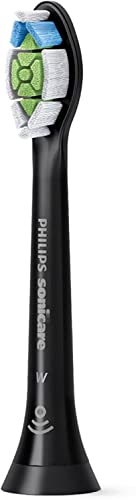 Philips Sonicare Optimal Whitening Black BrushSync Heads (Compatible with All Philips Sonicare Handles), 4 Pack 4 Count (Pack of 1)