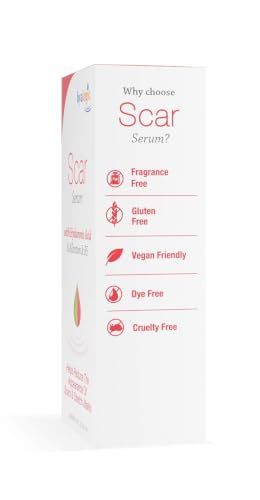 Hyalogic Scar Serum with Hyaluronic Acid, Allantoin & Panthenol – Vegan, Gluten & Cruelty-Free Scar Treatment – Smooths & Lessens Scar Hyperpigmentation for Healthy Skin (0.47 fl oz) Standard Packaging