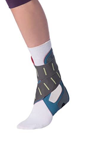OPED Ankle Brace For Women and Men - Adjustable Ankle Brace for Sprained Ankle Support, Injury Recovery - Compression Foot Brace for Running, Basketball, Volleyball, (Right, Small) Right (M) Under 7.5, (W) Under 8.5
