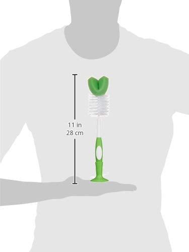 Amazon Brand - Mama Bear Bottle Brush (Pack of 3), White 3 Count (Pack of 1)