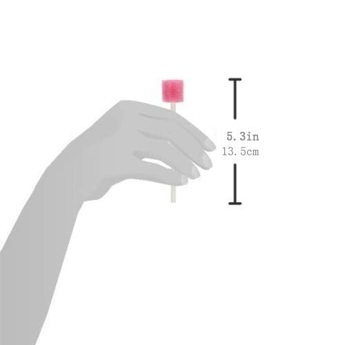 Wellgler's Oral Care Swabs - Disposable Mouth Cleaning Spong swabs (250count, Pink) 250 Count (Pack of 1)
