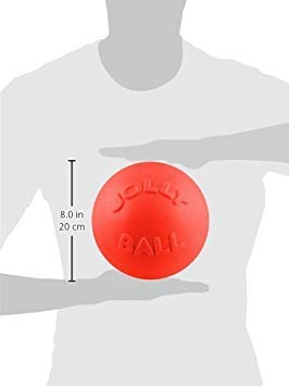 Jolly Pets Bounce-n-Play Dog Toy Ball, 8 Inches/Large, Orange, (Model: 2508 OR) Large (8 in) - BeesActive Australia