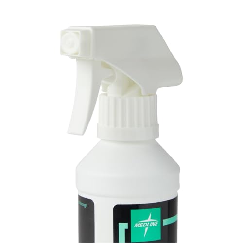 Medline Skintegrity Wound Cleanser, 8 ounce Spray Bottle, for wound cleaning, debridement, removing protein, pressure injuries, infected wounds, spray can be adjusted from mist to stream 8 Ounce (Pack of 1)