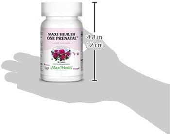 Maxi Health® Prenatal Vitamins for Women, Iron & Folate (60 Day Supply) | Kosher | Prenatal with Iron, Folate, Choline & D3 | Pregnancy Support | Non-GMO | Doctor Formulated 60 Count (Pack of 1)