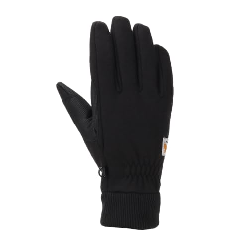 Carhartt Men's Wind Fighter Thermal-Lined Fleece Touch-Sensitive Knit Cuff Glove X-Large Black