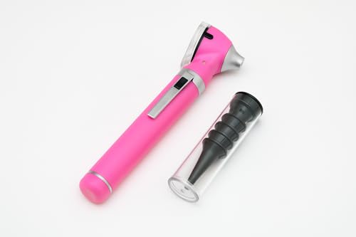 Fiber Optic MINI Otoscope Pink Color (Diagnostic Set) G.S Instruments