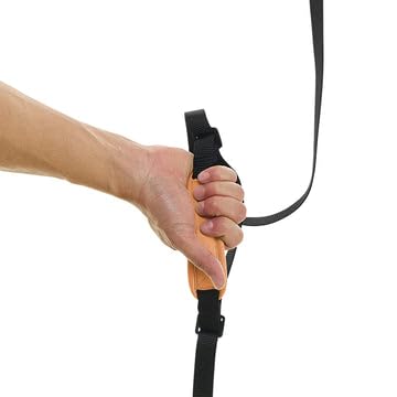 Gooby Wristband Surfer Leash with Traffic Handle - Atlanta Peach, 6 FT - Comfortable Handsfree Leash with Adjustable Dual Handle and Additional Hook - BeesActive Australia