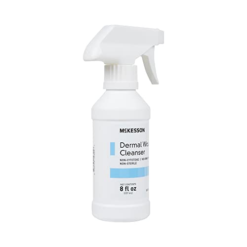 McKesson Dermal Wound Care Cleanser Spray, 8 oz [1 Count] First Aid Wash Solution for Minor Injuries, Cuts, Burns, Scrapes, Sores 1 Count (Pack of 1)