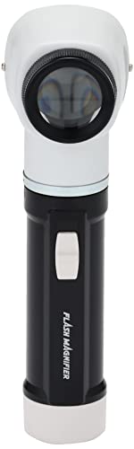 Misar Tech RF-100 Handheld Loupe, 10x Magnification, Lens Diameter 1.2 inches (30 mm), 0.02 inch (0.5 mm) Graduations, Light Included, Made in Japan
