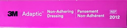 3M Adaptic Non-Adhering Dressing, 7.6 cm x 7.6 cm, Box of 50