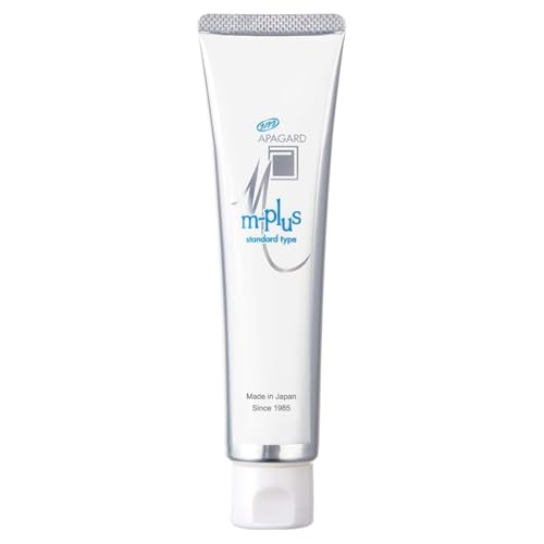 APAGARD® M-Plus, Sangi's Nano-Hydroxyapatite Toothpaste for Naturally Whiter Teeth, No Fluoride, for Family use, 125g / 4.4 oz, Mild Mint Flavor, Pack of 3