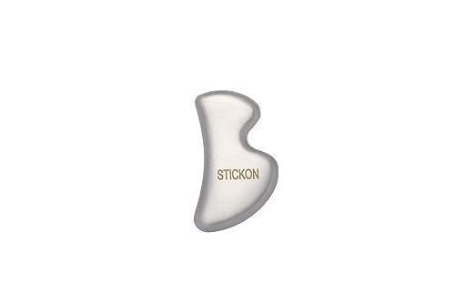 STICKON Stainless Steel Muscle Scraper Tools Set 2 in 1 Gua Sha Scraping Massage Tools, IASTM Tool for Physical Therapy Great Soft Tissue Mobilization Tool(STICKON-48) Pitao10 Shape