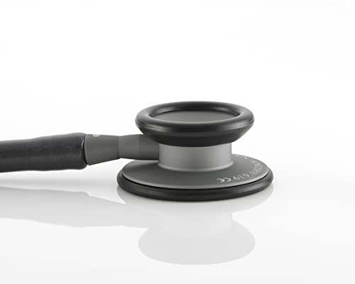 ADC Adscope 619 Ultra-Lite Clinician Stethoscope, AFD Tunable Technology Smoke Finish with Metallic Gray Tubing