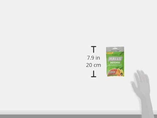 Halls Defense Sugar-Free Vitamin C Citrus 25 Drops/Pack (Pack of 6) 25 Count (Pack of 6)