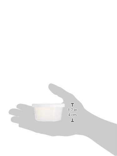 Sammons Preston Putty Containers, Pack of 10, For 3 Ounces of Therapy Putty, Durable Empty Plastic Containers & Lids, for Physical and Occupational Therapy, Portable for At Home or Rehab Use 3 oz.