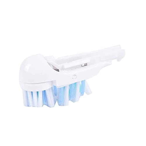 20Pcs Spinbrush Oral Toothbrush Replacements Heads Dual Cross Action Clean Attachments Sensitive Brush Refill Rotating Sets 3D White Fit for Oral B 4732 3733 4734 20 Pcs White