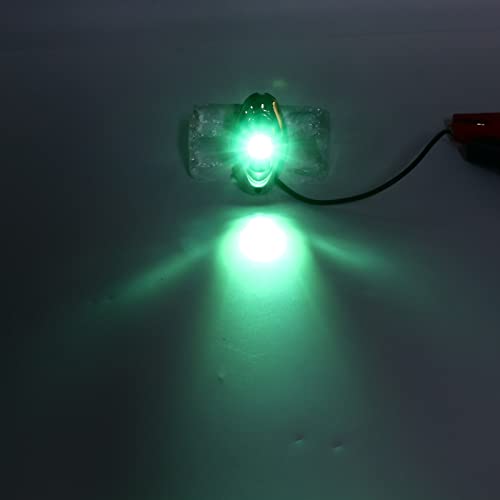 Evgatsauto Boat Navigation Light, 316 Stainless Steel Rubber Pad Bow Light Led Green Red Ip66 1 Nautical Mile Visibility Sailing Lamp, For Pontoons Yachts