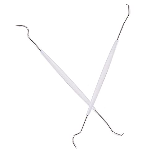 100pcs Disposable Dental Explorers Sterilized Double Ends Probe Hook Pick Stainless Steel Explorer - BeesActive Australia